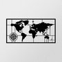 Wallity World Map Metal Decor 7